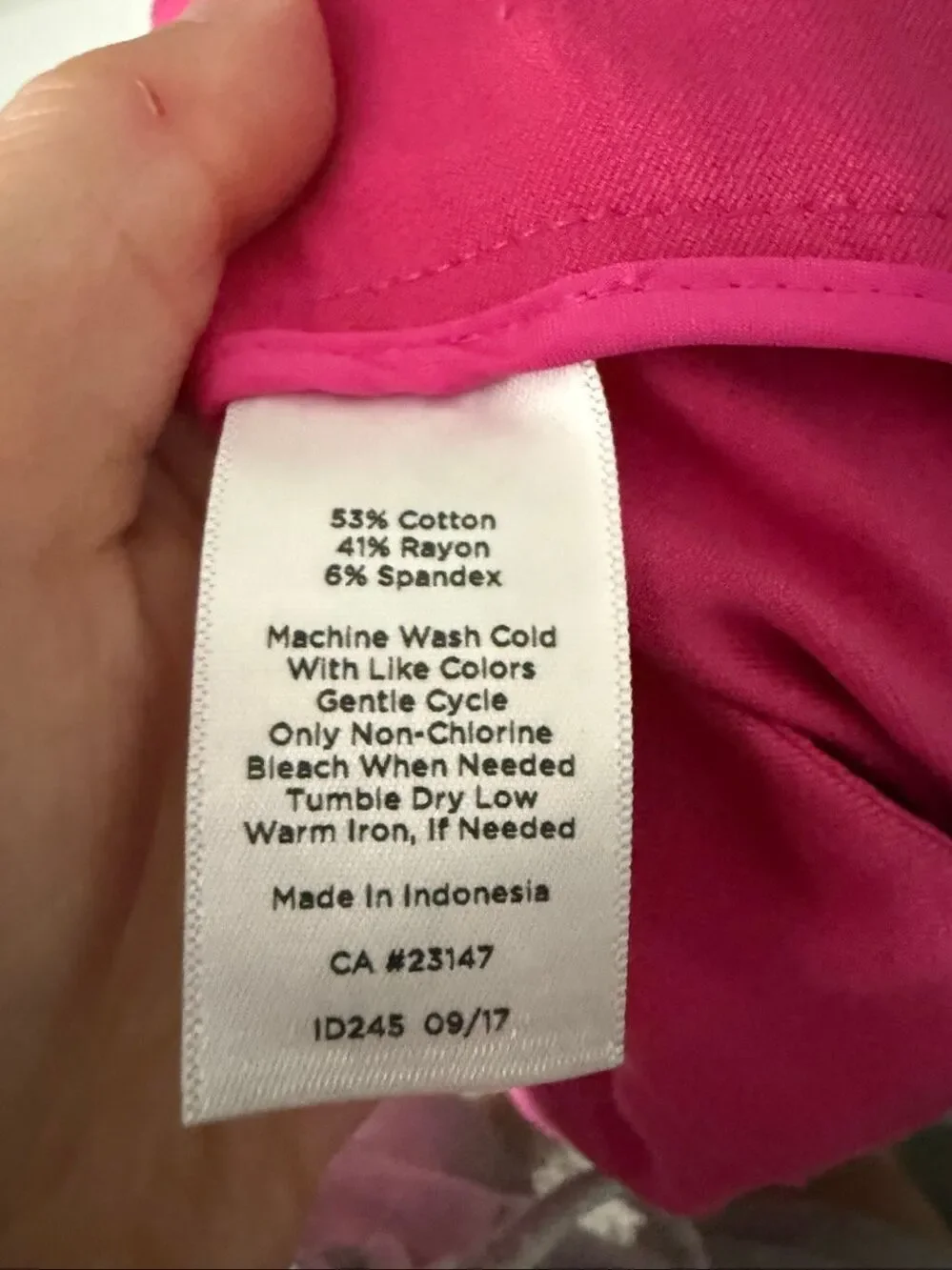 Talbots Women’s 8P Pink Chatham Ankle Chino Pants Career Office Core